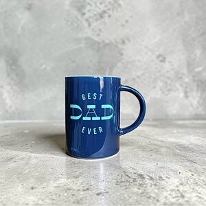 Blue 'Best Dad Ever' Coffee Mug by Parker Lane EUC